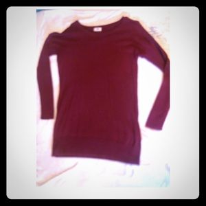 Maroon sweater dress